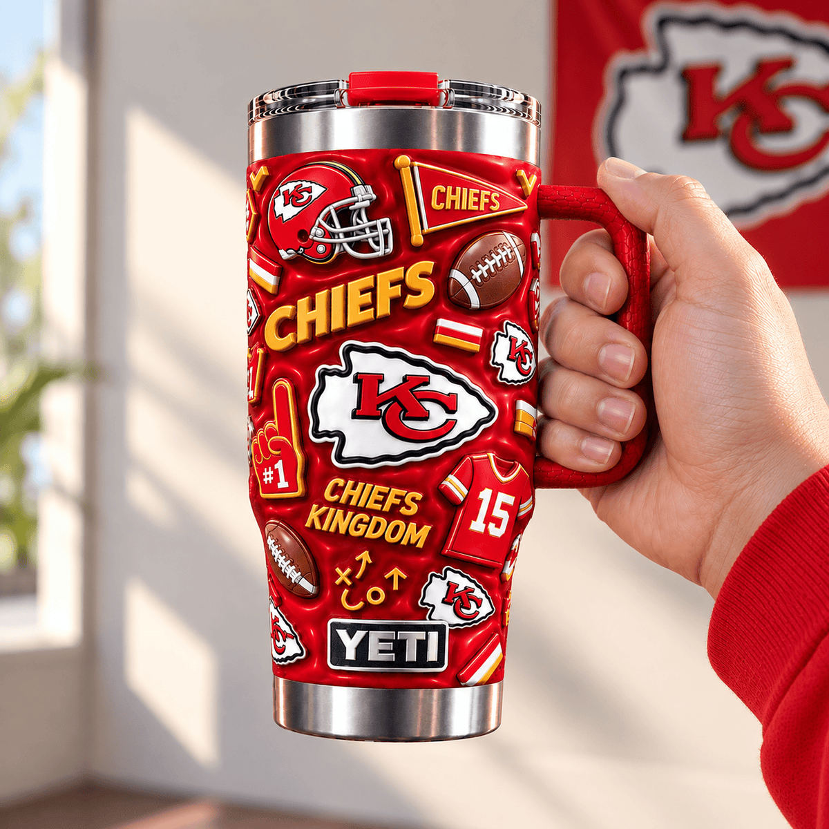 KCC 40oz Glossy 3D Relief Tumbler NTTB