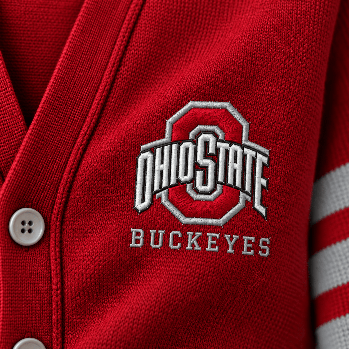 OSB Classic 4-Bar V-Neck Cardigan TTTT
