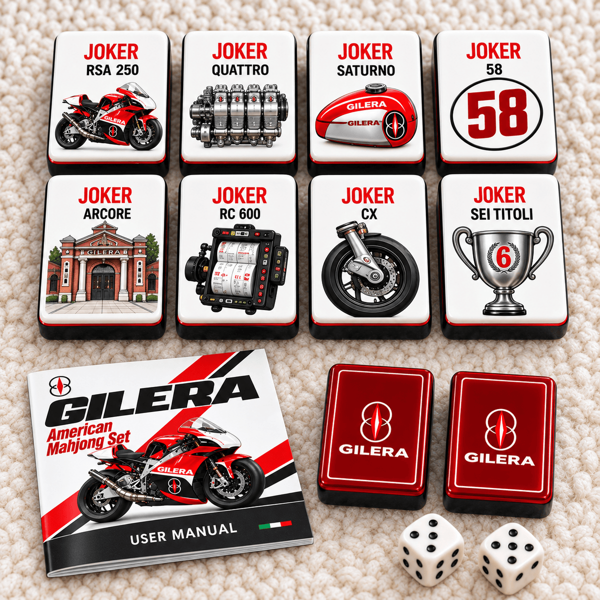 Premium GLR Mahjong Tiles Set TTMH