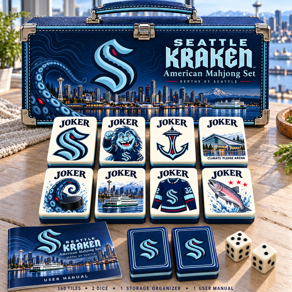 Premium SKK Mahjong Tiles Set PVNA
