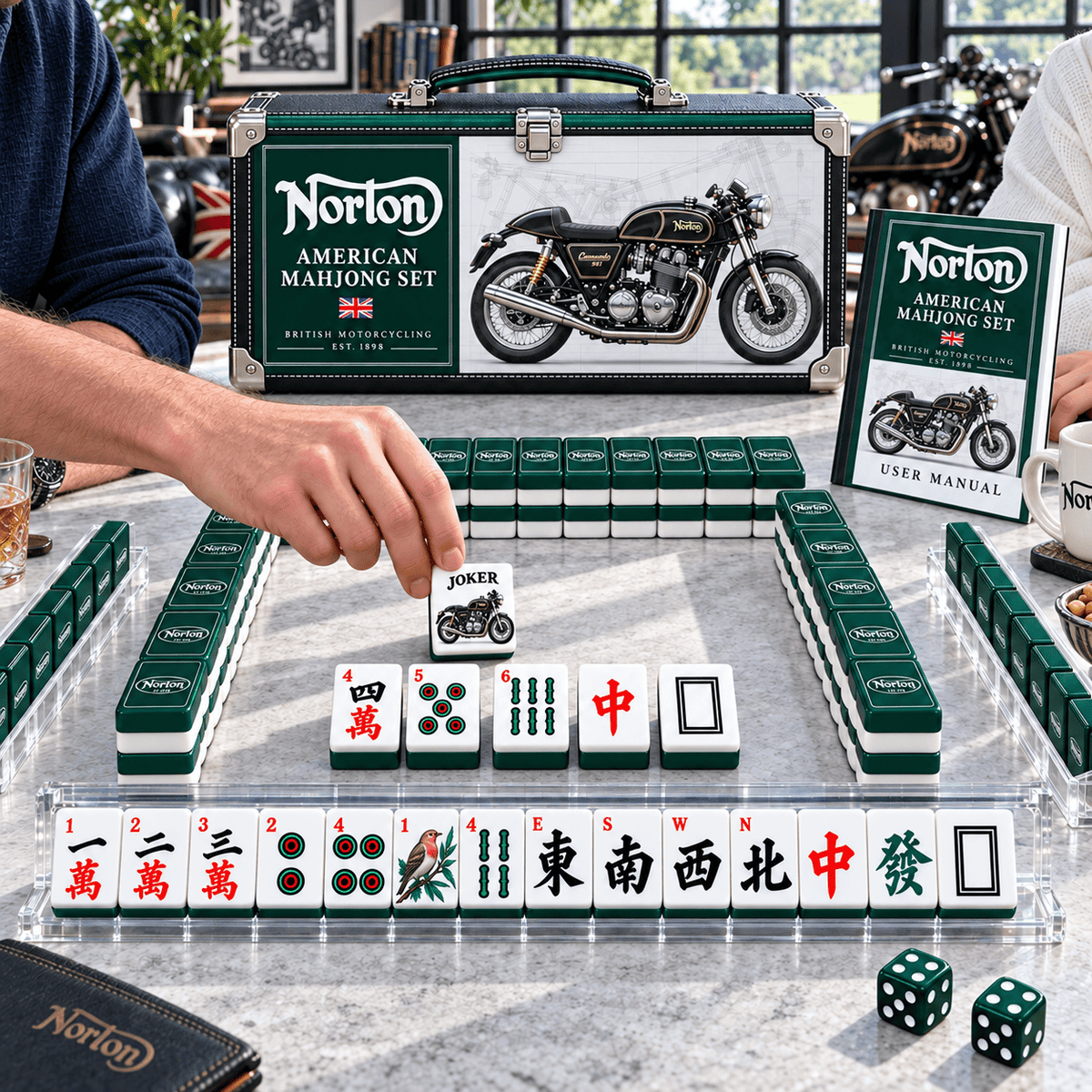 Premium NOR Mahjong Tiles Set PVNA