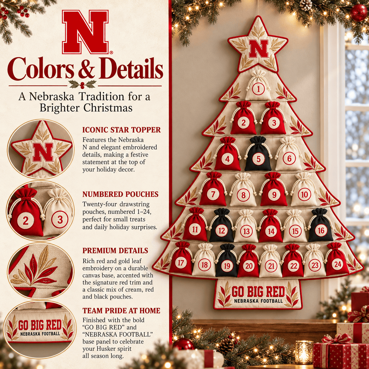Premium NCH Christmas Tree Countdown Calendar TNSM