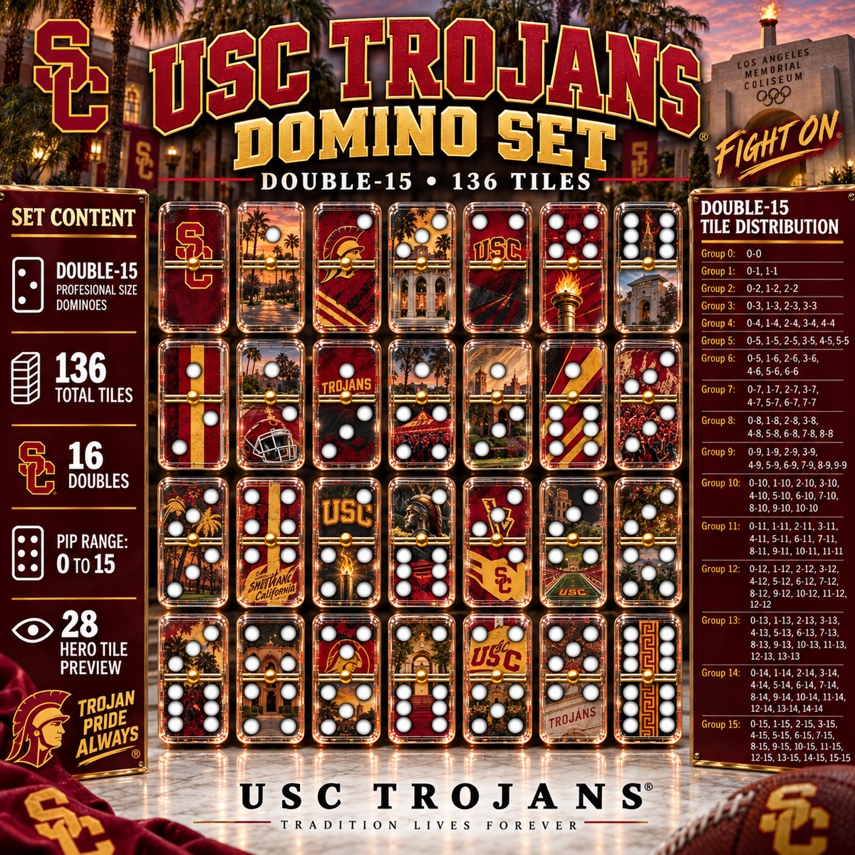 USC Premium Domino Set NTTB