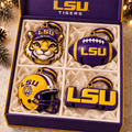 Premium LSU Christmas Bell Ornament TTMH