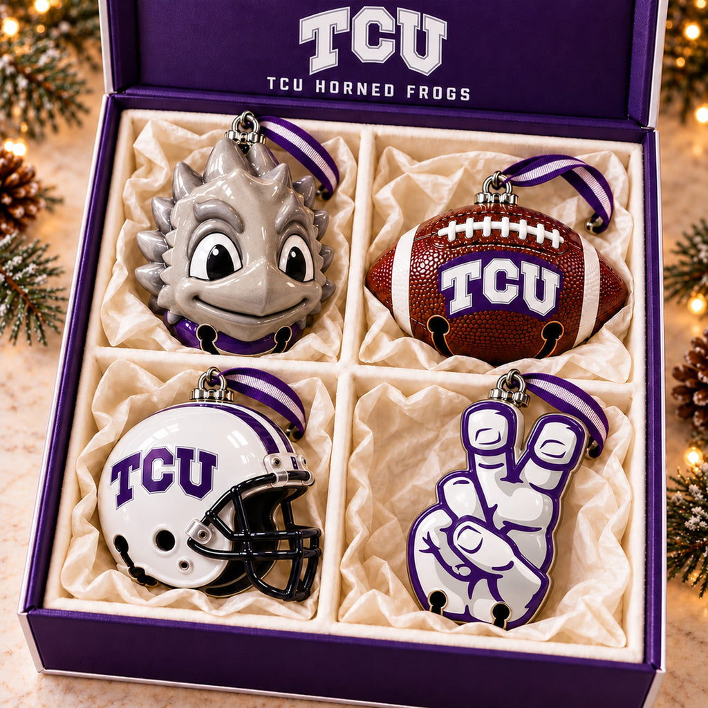 Premium TCU Christmas Bell Ornament PVNA