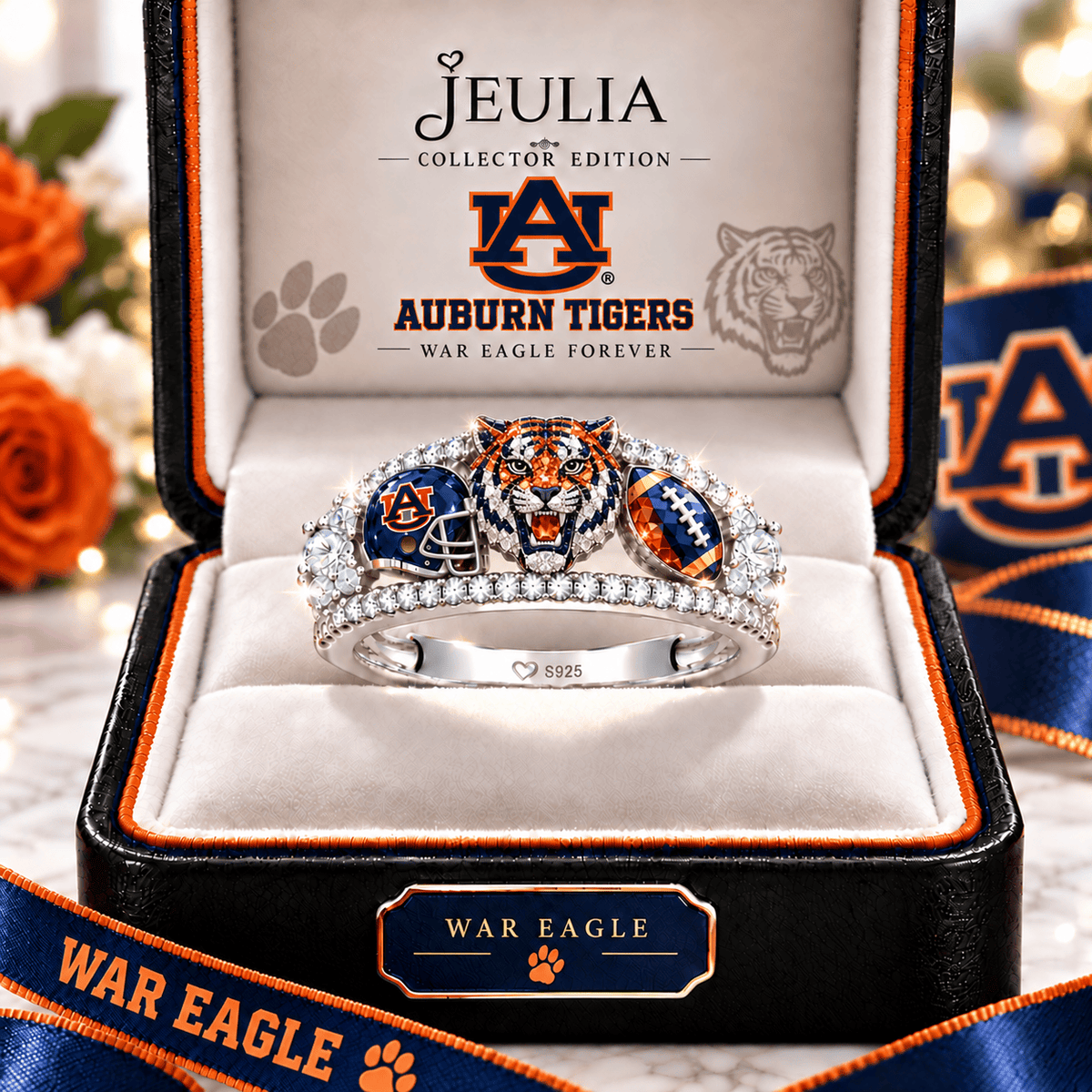 ABTG Premium Charm Pavé Statement Ring NTNA