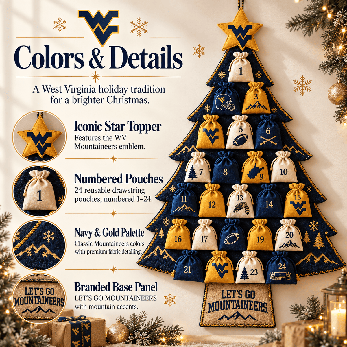Premium WVM Christmas Tree Countdown Calendar TNSM
