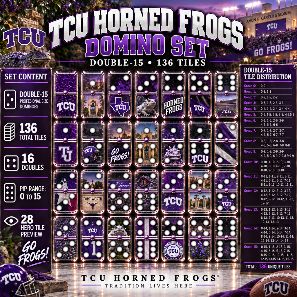 TCU Premium Domino Set NTTB