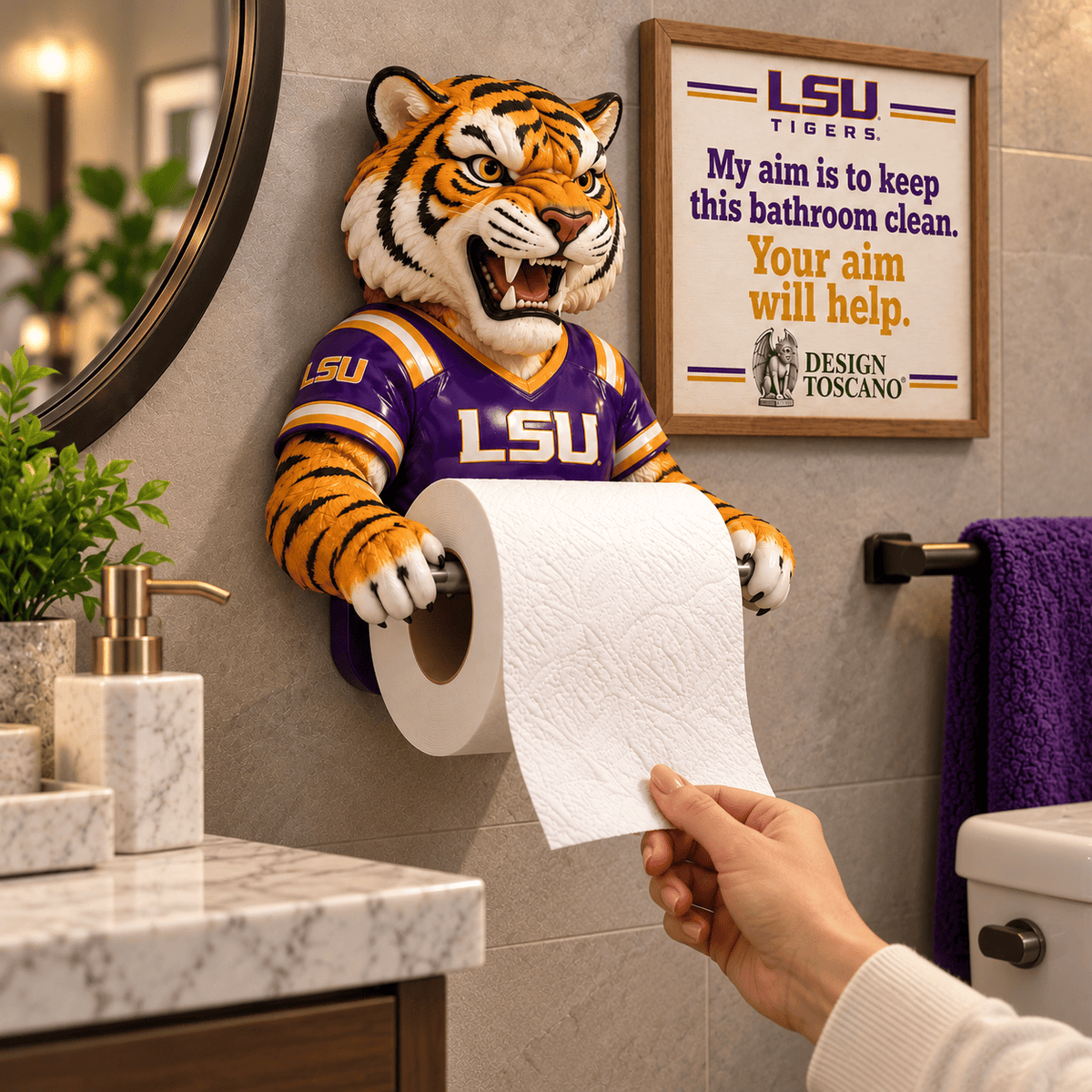 LSU Premium toilet paper holder BMD