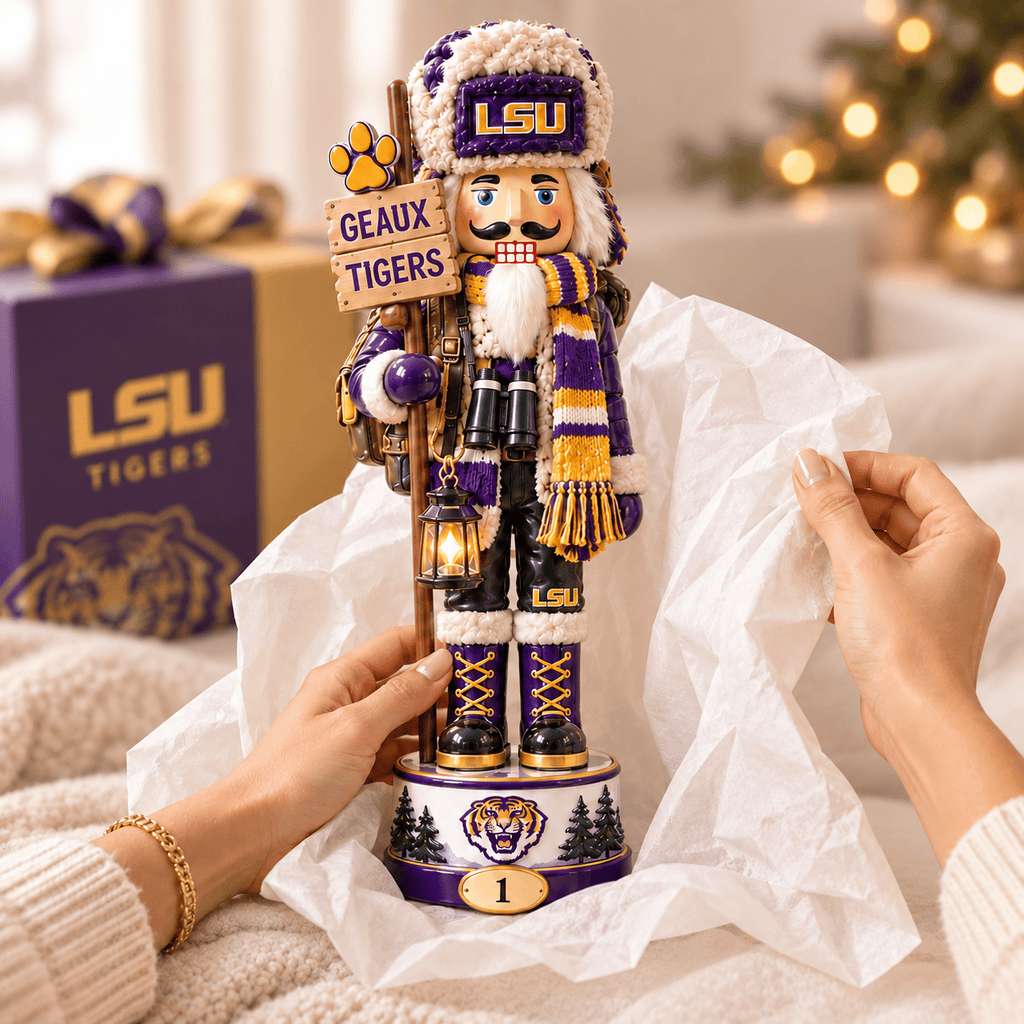 LSU Premium Christmas Nutcracker Collector Set NTTB