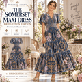 BGT Premium Embroidered Velvet Maxi Dress PTKL
