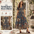 ALW Premium Embroidered Velvet Maxi Dress PTKL