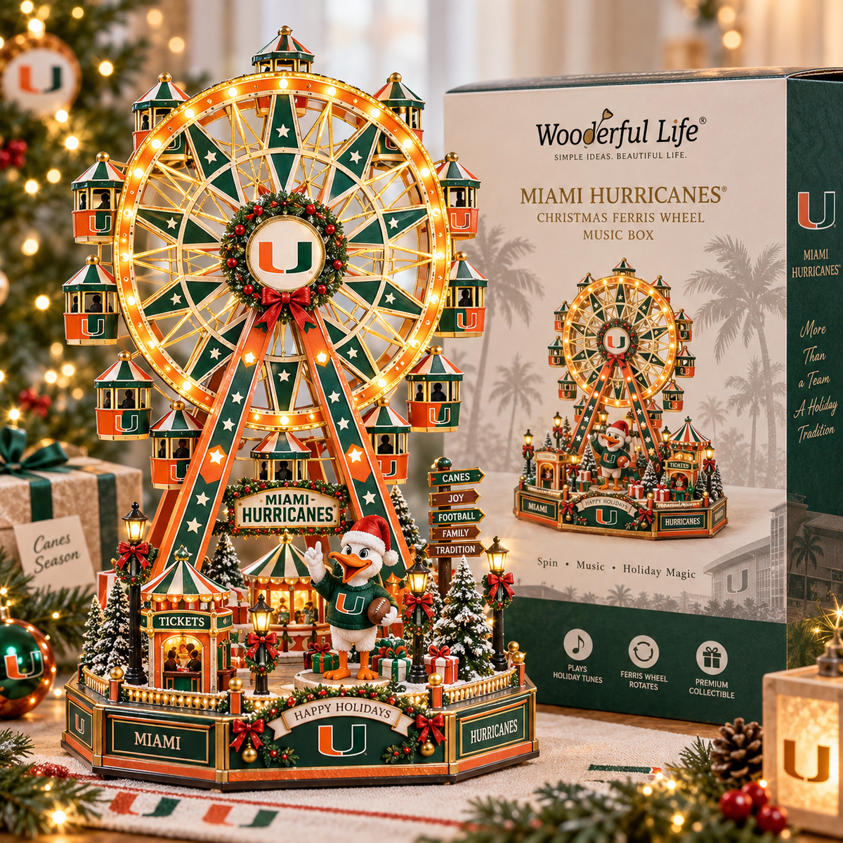 MHC Premium Christmas Carousel Music Box BMD