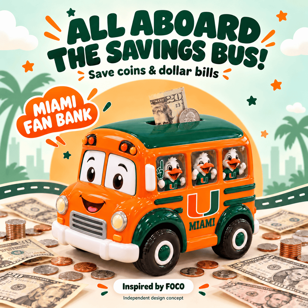 MHC School Bus Piggy Bank DNBN