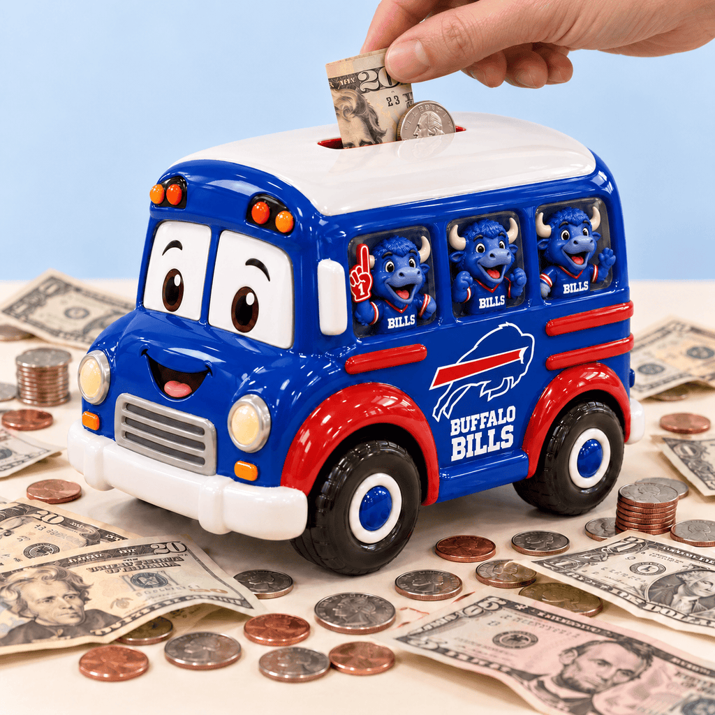 BFBL School Bus Piggy Bank DNBN