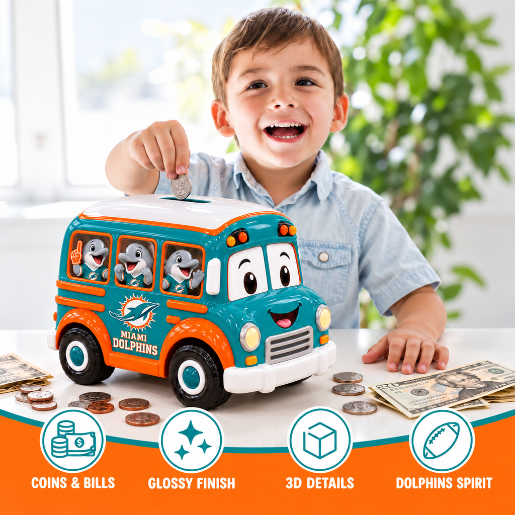 MDP School Bus Piggy Bank DNBN