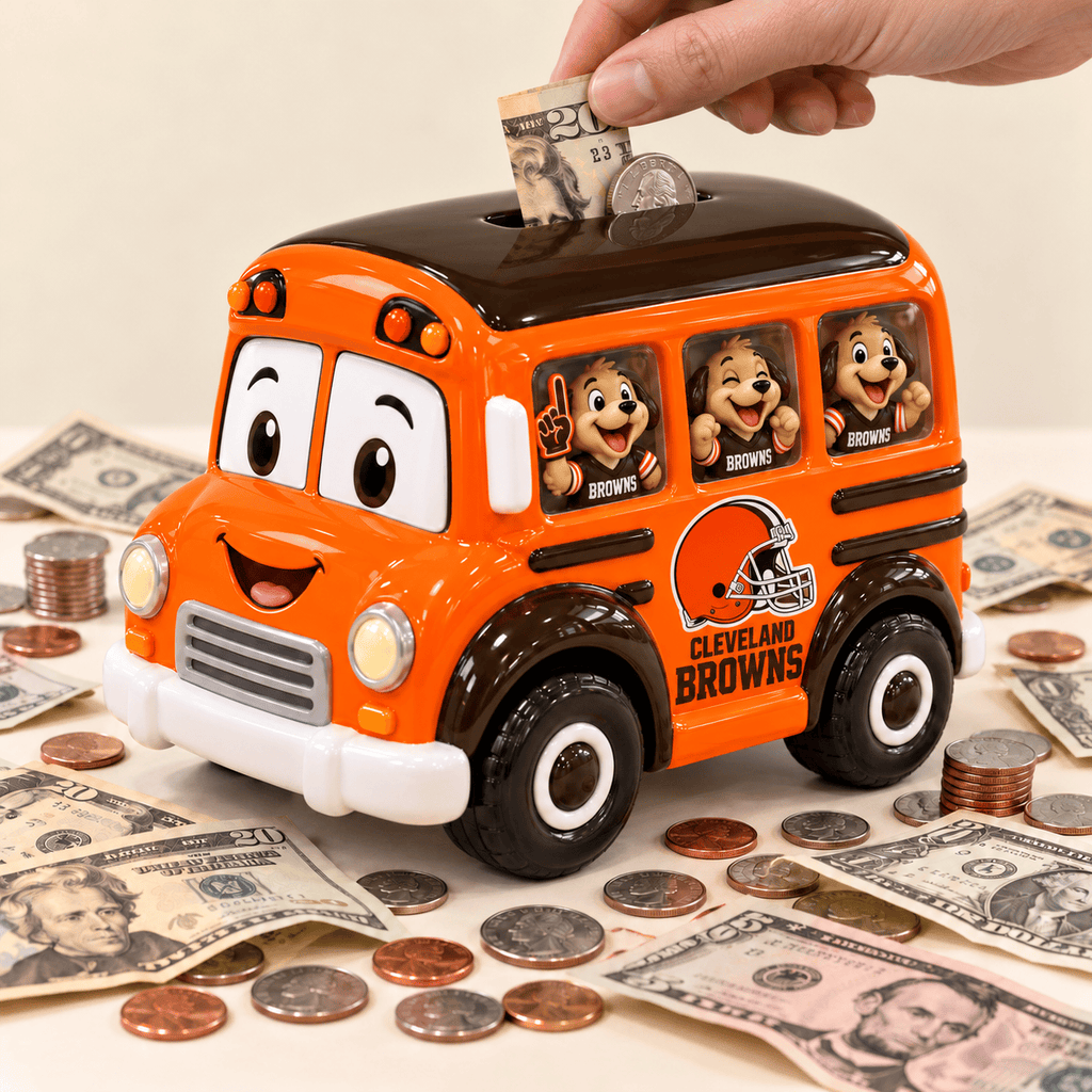 CLVB School Bus Piggy Bank DNBN