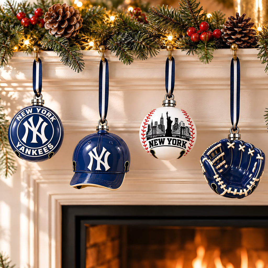 Premium NYY Christmas Bell Ornament PVNA