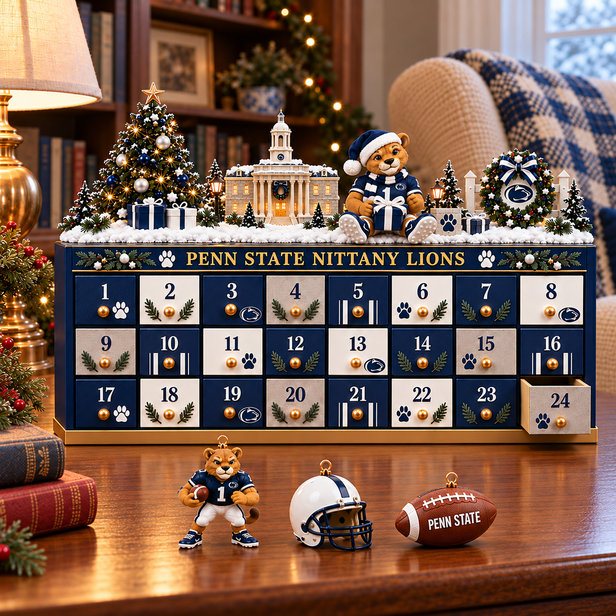 Premium PSNL Christmas Wooden Advent Calendar TTMH