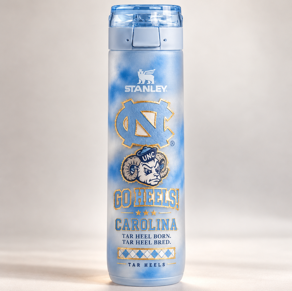 UNC Premium Flip-Top Water Bottle HTTT