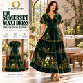 ORD Premium Embroidered Velvet Maxi Dress PTKL