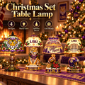 LSU Premium Vintage Christmas Table Lamp Set TNSM