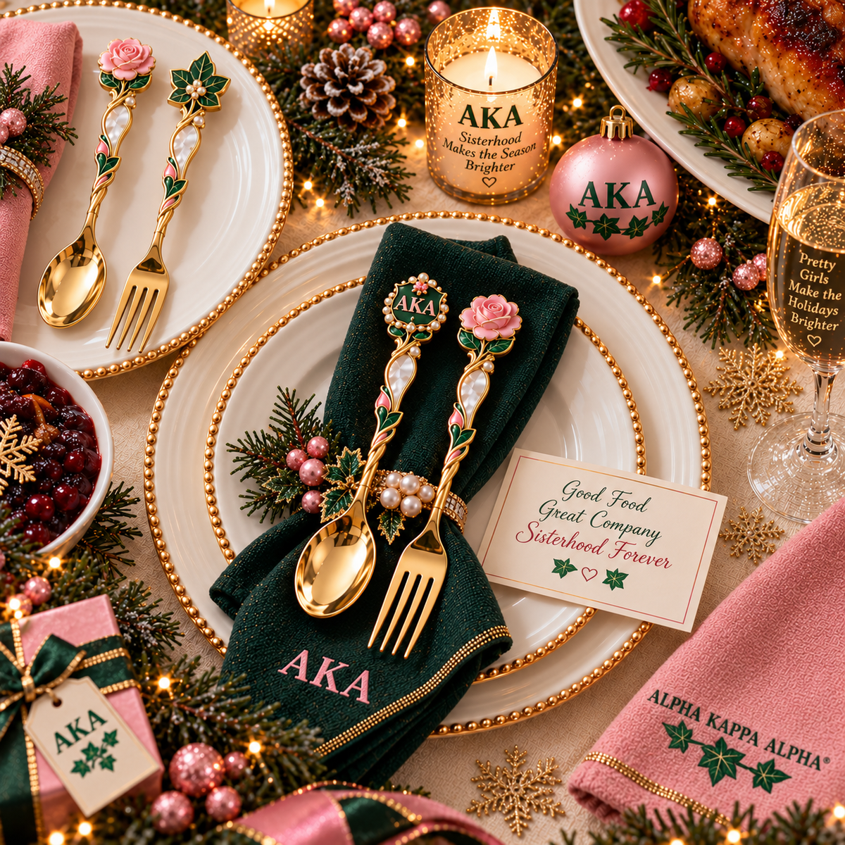 AKA Premium Collectible Spoon & Fork Set BMD