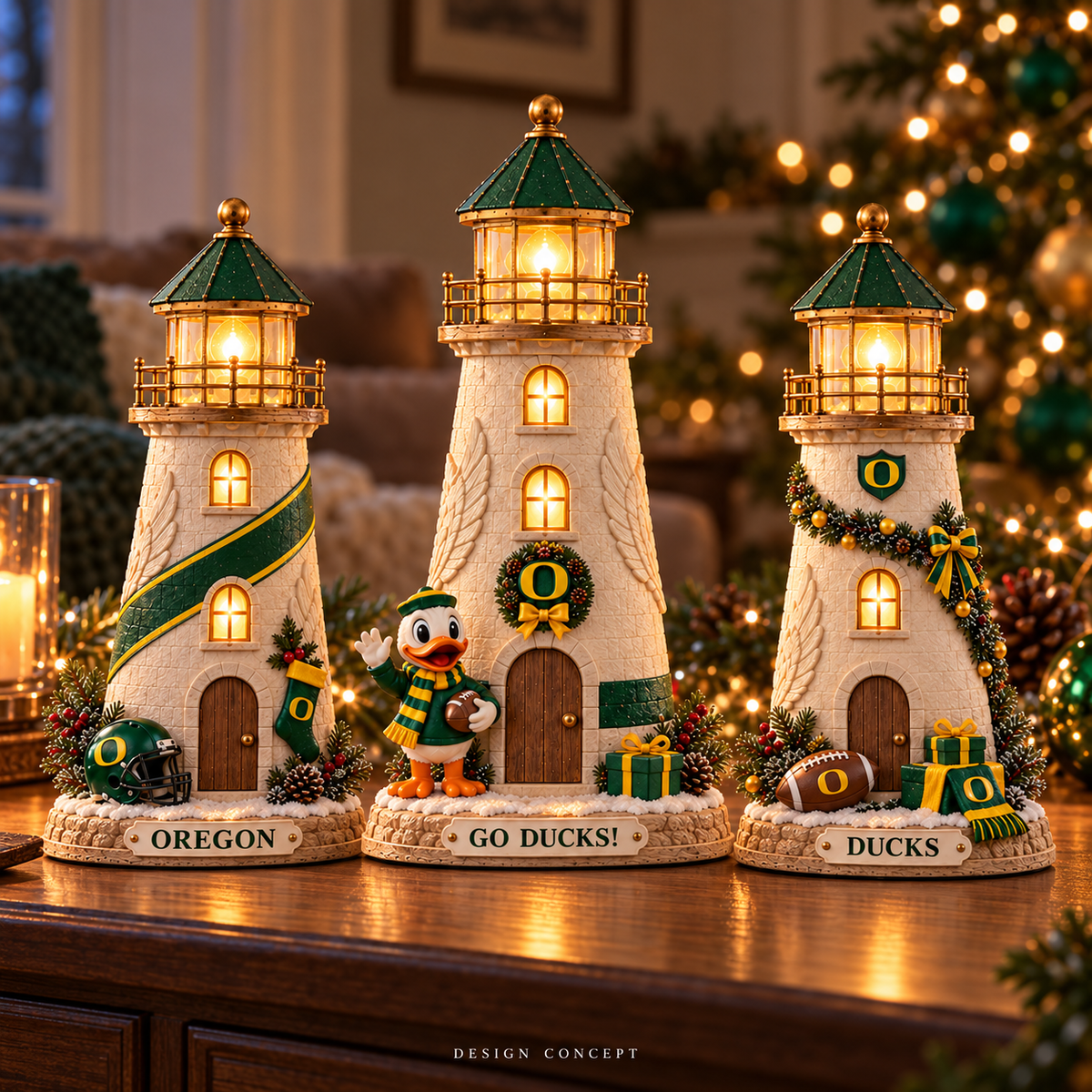 ORD Premium Holiday Lighthouse Trio TMH