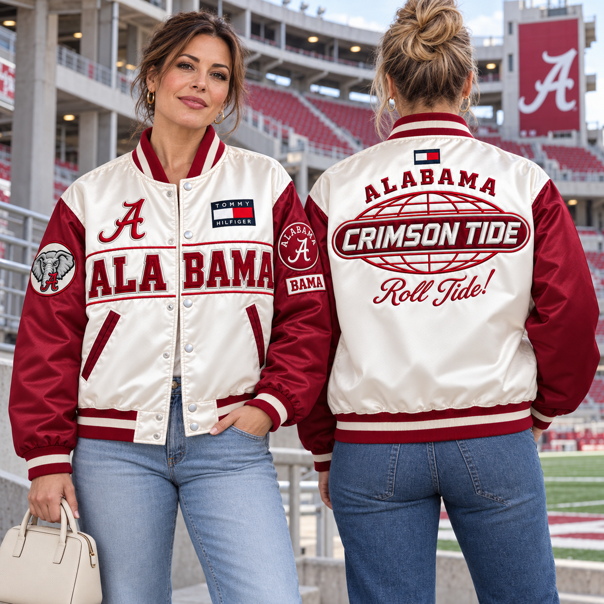 ACT Satin Boxy Varsity Jacket NTKO