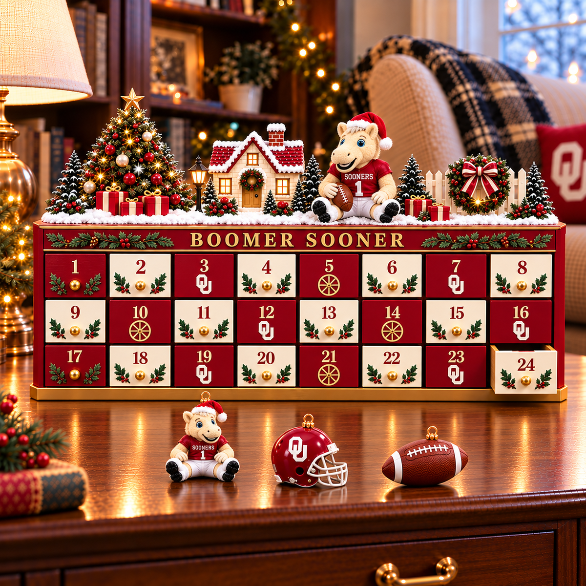 Premium OSN Christmas Wooden Advent Calendar PVNA
