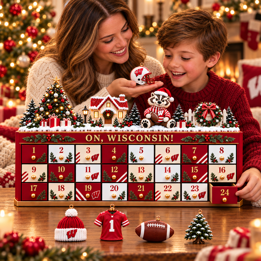 Premium WBG Christmas Wooden Advent Calendar PVNA