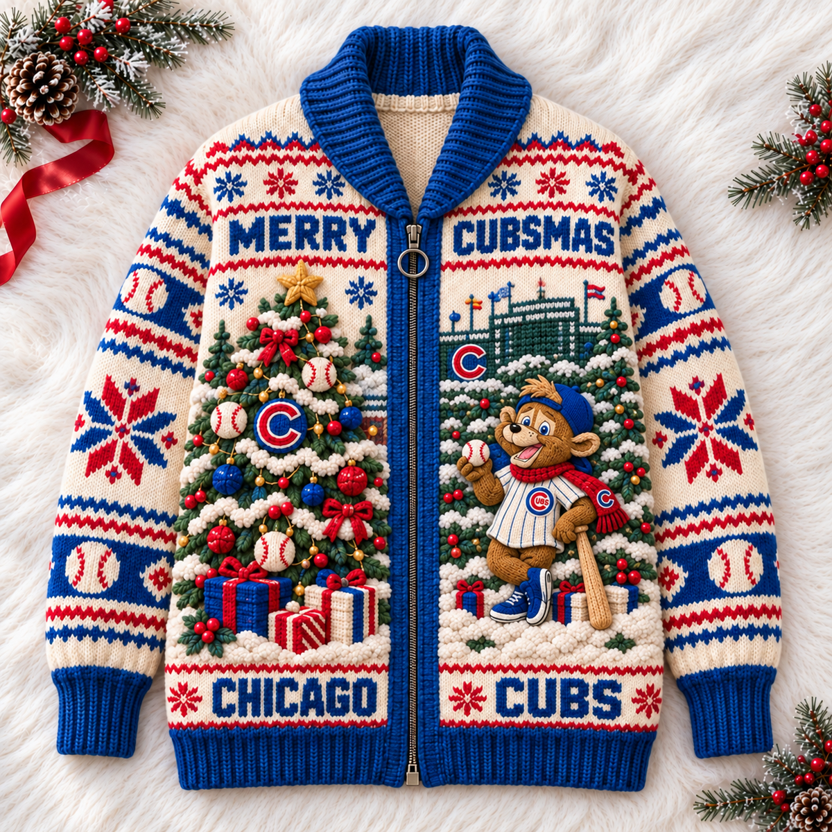 CCC WOOL ZIP CARDIGAN NPL