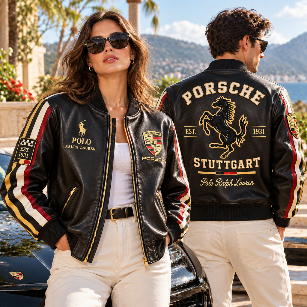 POCE PREMIUM LEATHER BOMBER JACKET NTNA