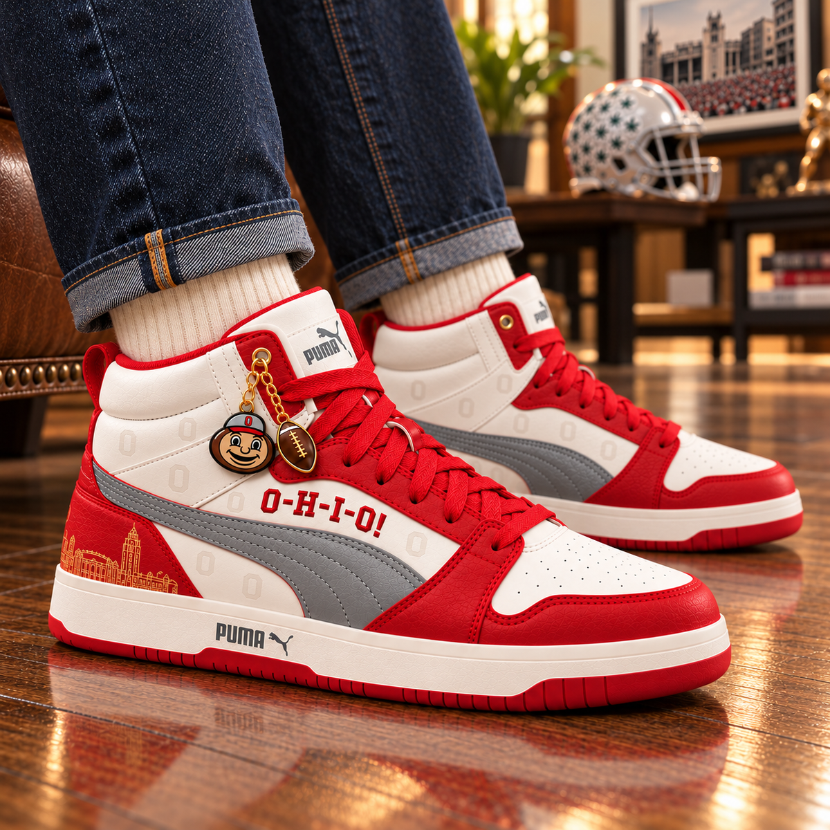 OSB Premium Mid-Top Sneakers with Charms PNPA