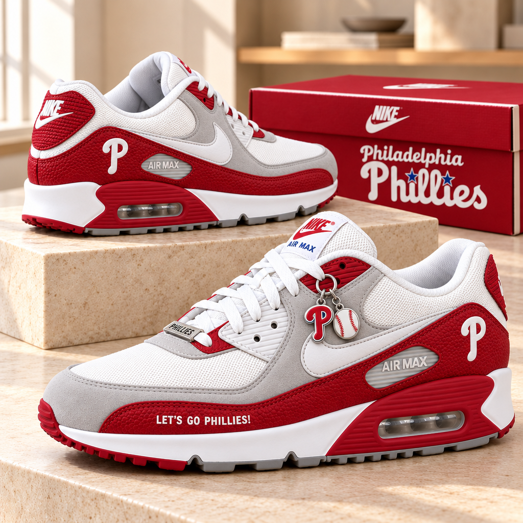 Philadelphia Phillies Premium Low-Top Sneakers