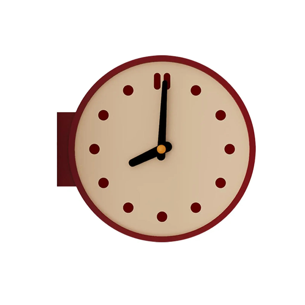 Corner Wall Clock Desktop Clock Minimalist Artwork Creative Double Sided Easy