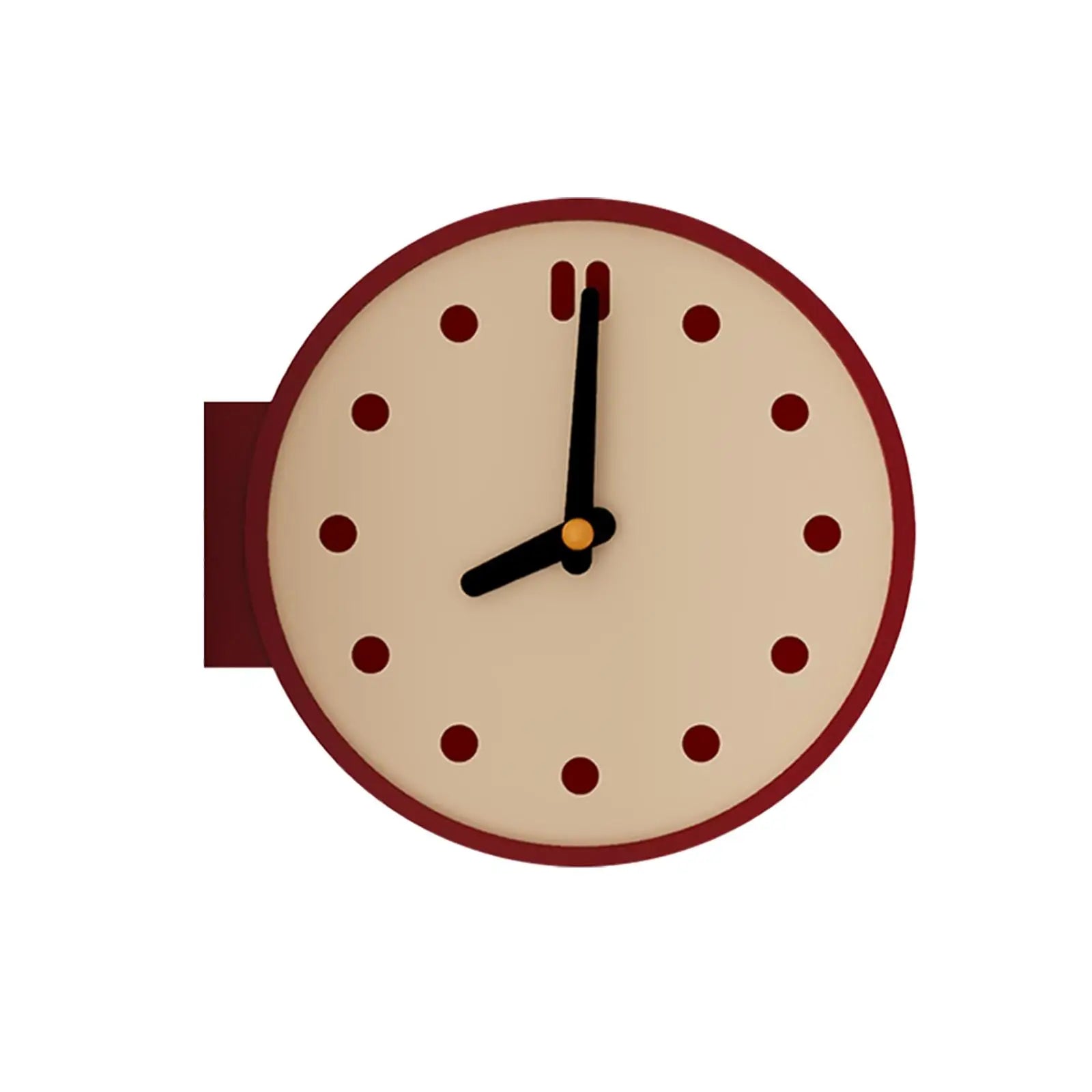 Corner Wall Clock Desktop Clock Minimalist Artwork Creative Double Sided Easy