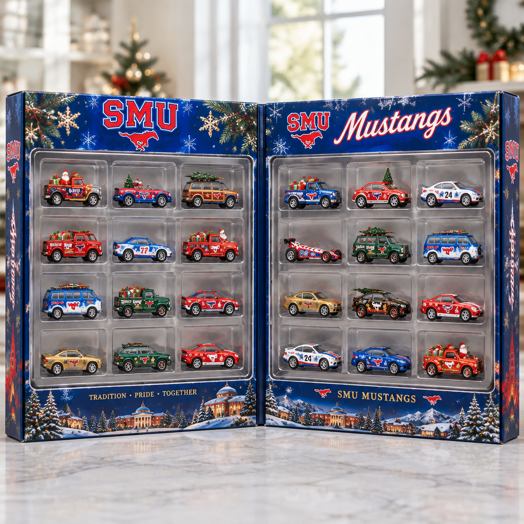 SMU Mustangs Premium Mini Car Advent Calendar