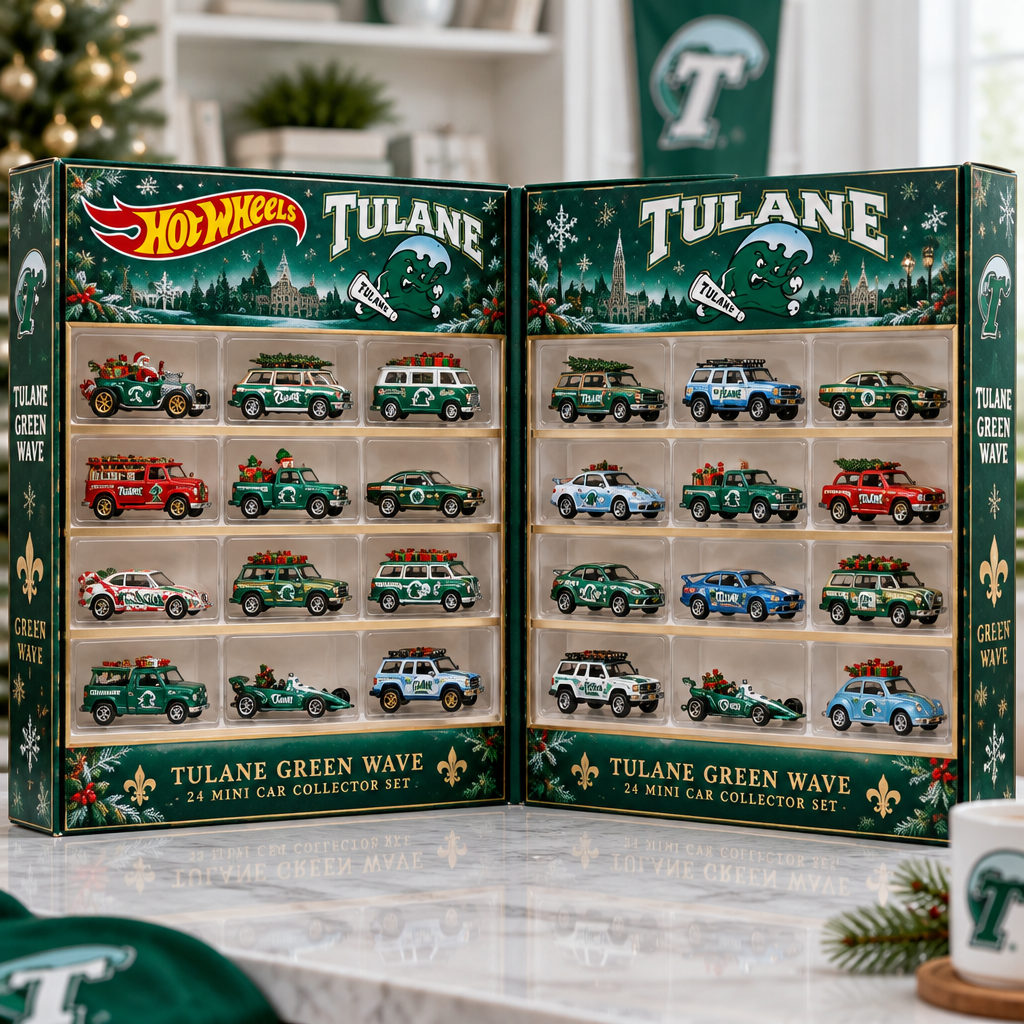 Tulane Green Wave Premium Mini Car Advent Calendar
