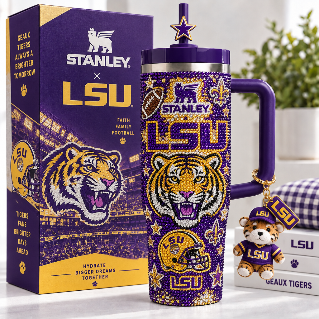 LSU Tigers 40oz Tumbler With Handle TTNL