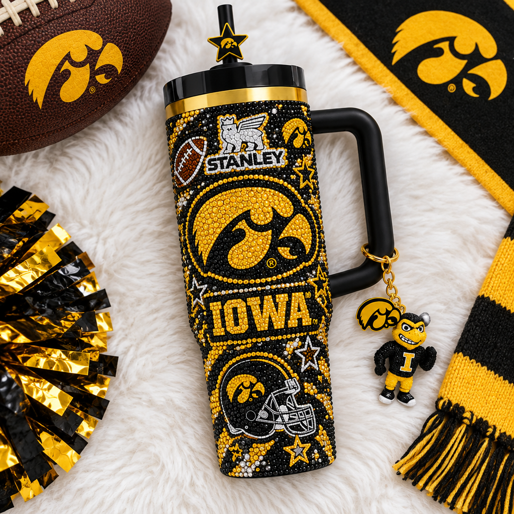 Iowa Hawkeyes 40oz Tumbler With Handle TTNL