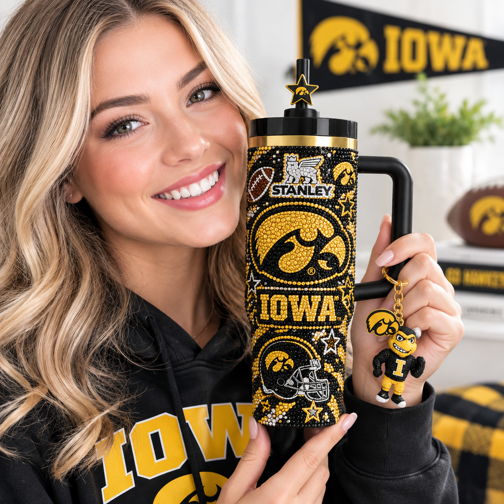 Iowa Hawkeyes 40oz Tumbler With Handle TTNL