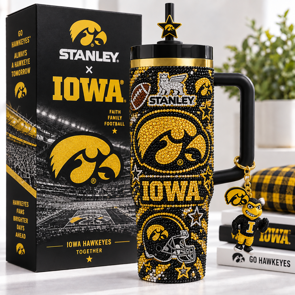 Iowa Hawkeyes 40oz Tumbler With Handle TTNL