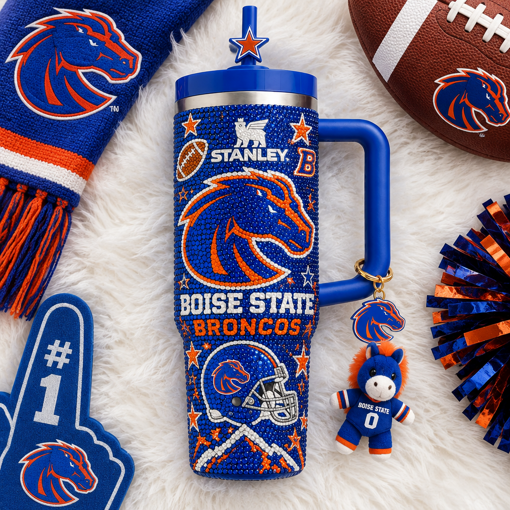 Boise State Broncos 40oz Tumbler With Handle TTNL
