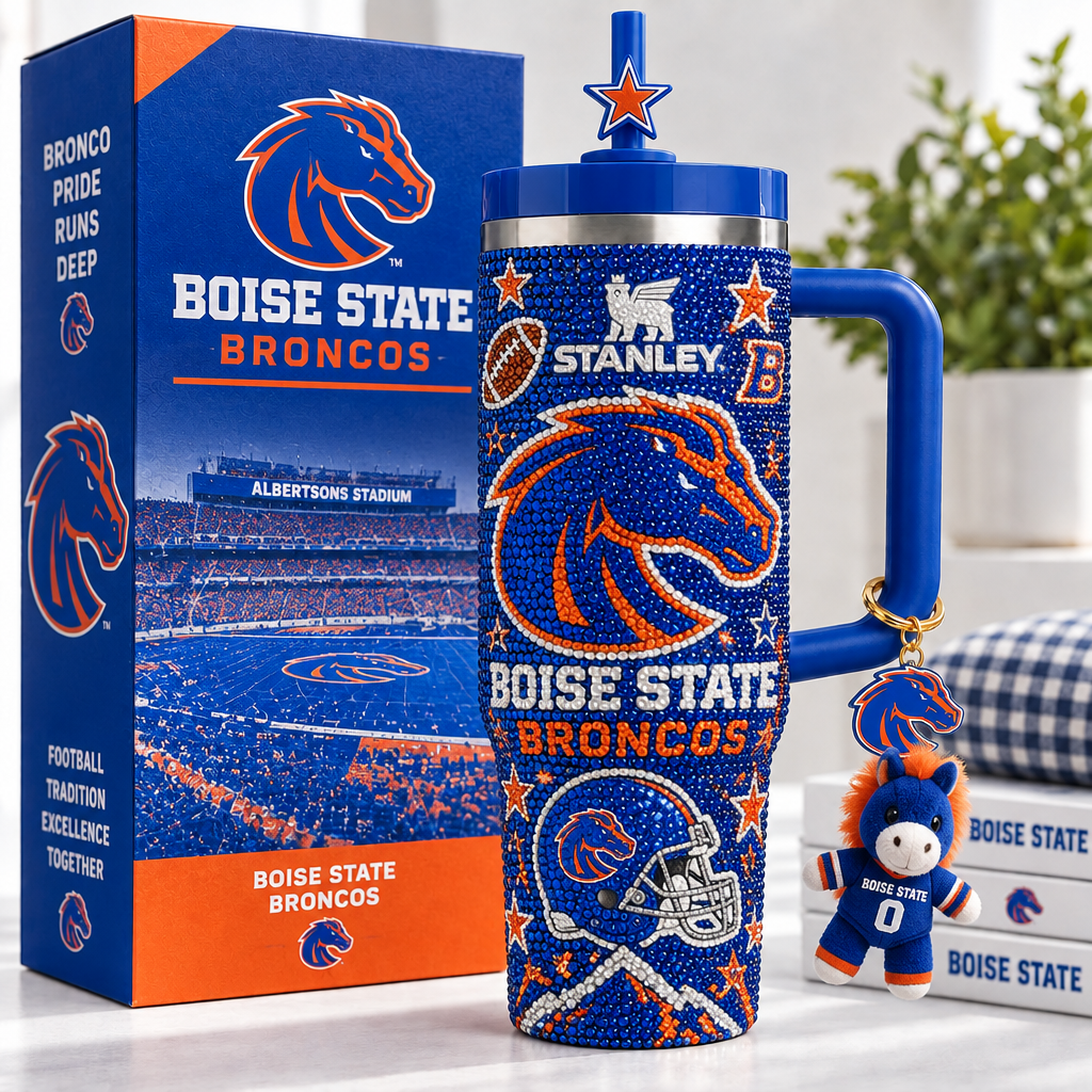 Boise State Broncos 40oz Tumbler With Handle TTNL