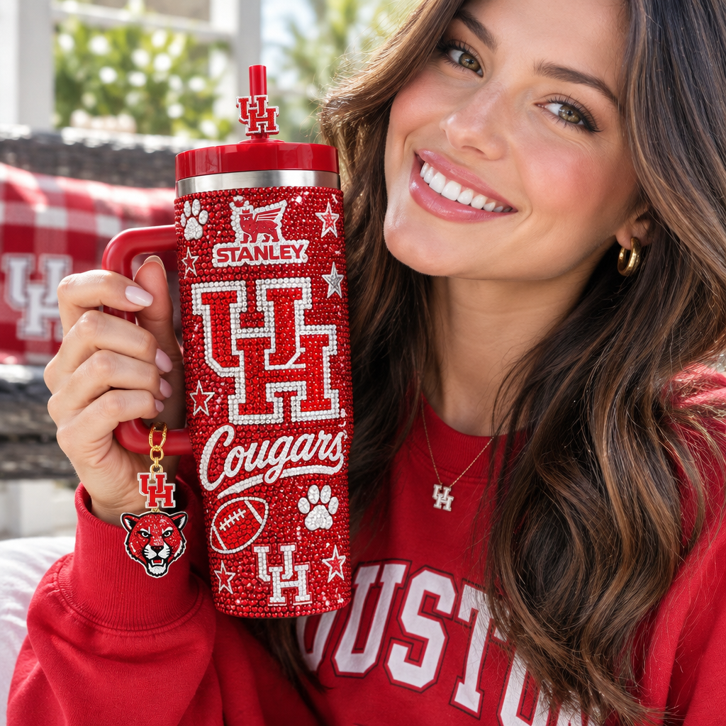 Houston Cougars 40oz Tumbler With Handle TTNL