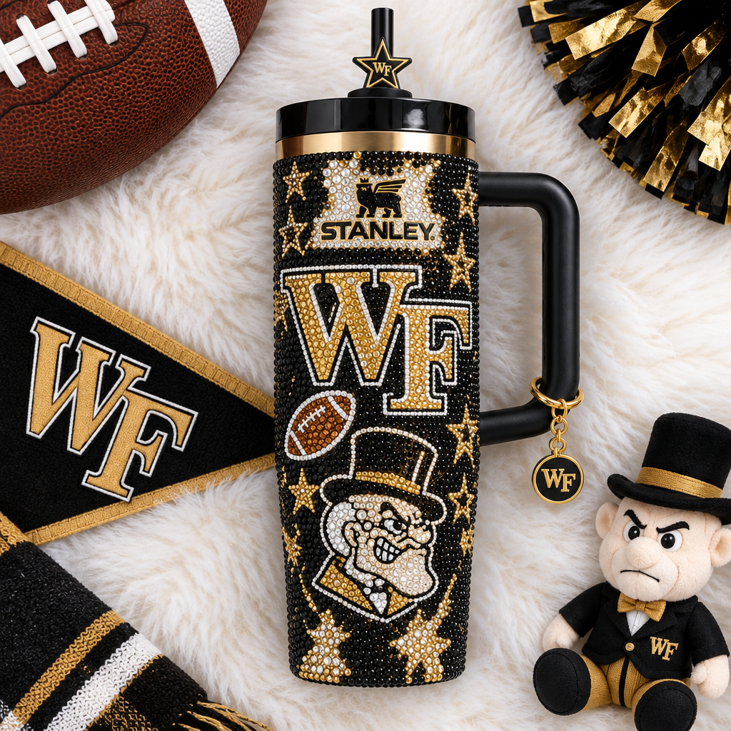 Wake Forest Demon Deacons 40oz Tumbler With Handle TTNL
