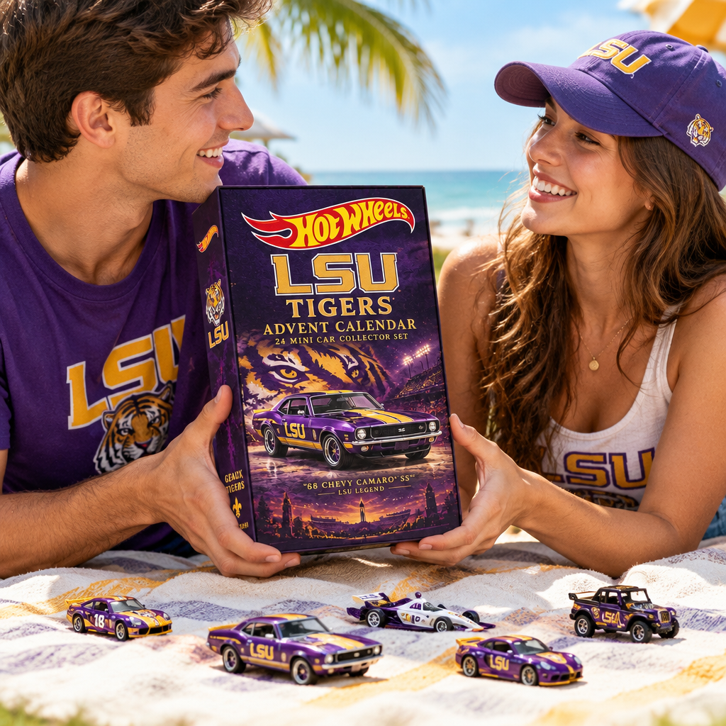LSU Tigers Premium Mini Car Advent Calendar