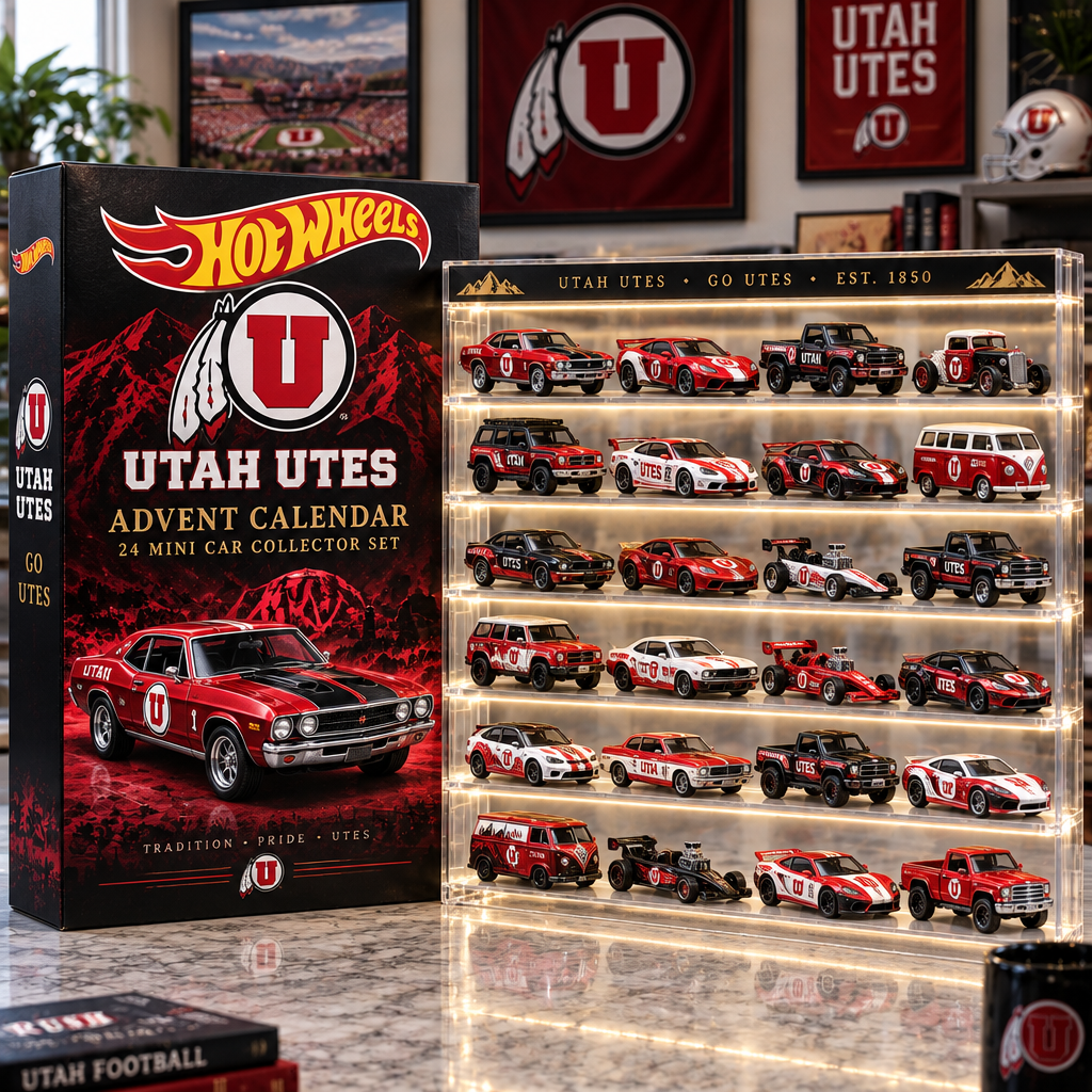 Utah Utes Premium Mini Car Advent Calendar