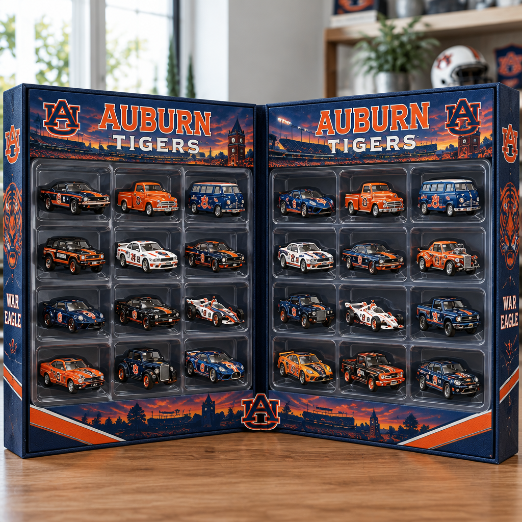Auburn Tigers Premium Mini Car Advent Calendar